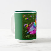 Flüsterfeder-Tasse Zweifarbige Tasse (Vorderseite Links)