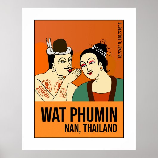 Flüsterfest, Nan, Thailand Travel Poster (Vorne)