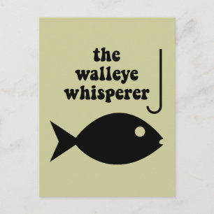 Flüsterfischerei Postkarte