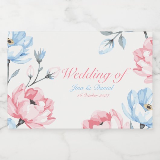 Flüstergarten Alkoholflaschenetikett (Einzelnes Label)