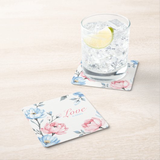 Flüstergarten Rechteckiger Pappuntersetzer (Vor Ort)