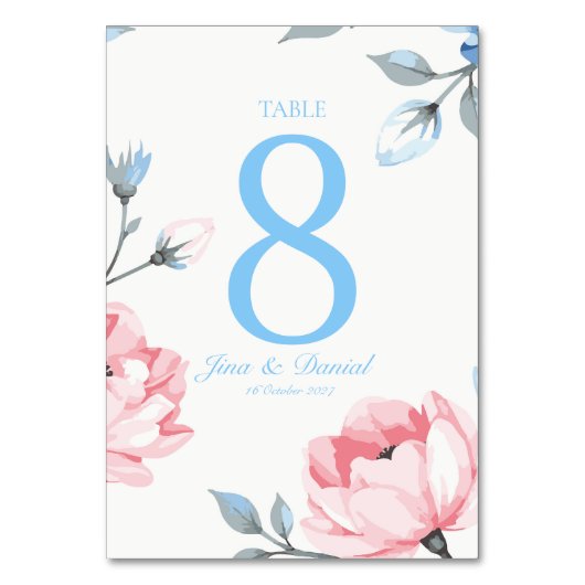 Flüstergarten Tischnummer (Rückseite)