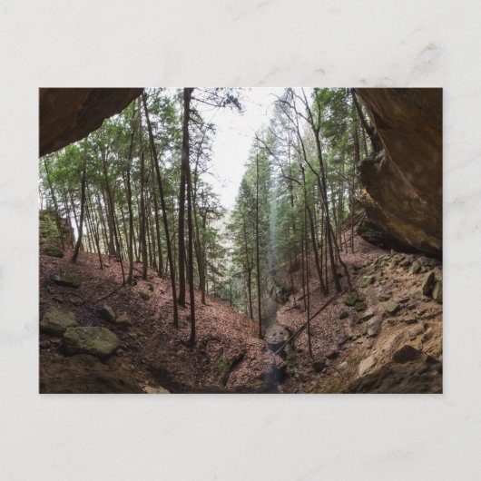 Flüsterhöhle, Hocking Hills SP, Ohio Postkarte (Vorderseite)