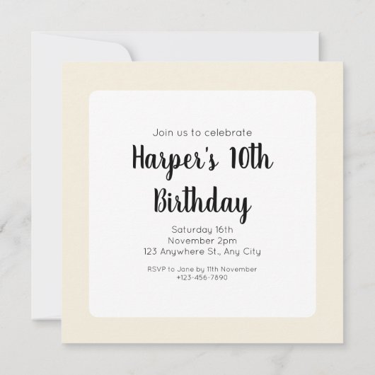 Flüsterholz: Nahtloses Pilz-Muster Collec Einladung (Rückseite)