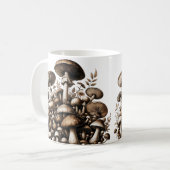 Flüsterholz: Nahtloses Pilz-Muster Collec Kaffeetasse (Vorderseite Links)