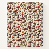 Flüsterholz: Nahtloses Pilz-Muster Collec Notizblock (Rückseite)