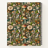 Flüsterholz: Nahtloses Pilz-Muster Collec Notizblock (Rückseite)