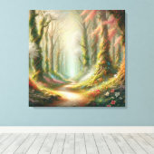 Flüsterholz: Verzauberung enthüllt Leinwanddruck (Insitu (Holzboden))