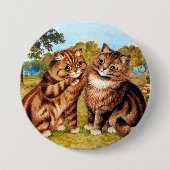 Flüsterkatze, Louis Wain Button (Vorderseite)