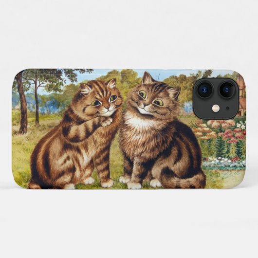 Flüsterkatze, Louis Wain Case-Mate iPhone Hülle (Rückseite (Horizontal))