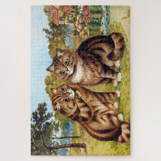 Flüsterkatze, Louis Wain Puzzle (Vertikal)