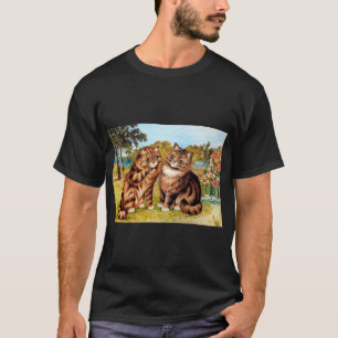 Flüsterkatze, Louis Wain T-Shirt