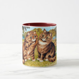 Flüsterkatze, Louis Wain Tasse