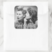 Flüsterkleber Quadratischer Aufkleber (Tasche)