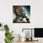 Flüsterkosmos Poster (Heimbüro)