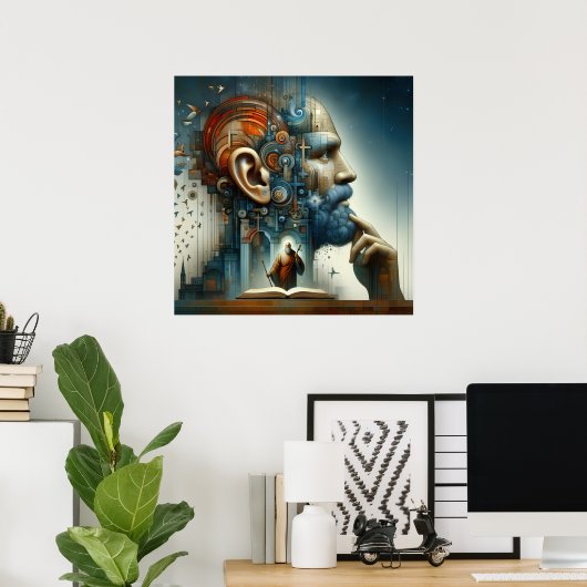 Flüsterkosmos Poster (Heimbüro)