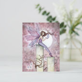 Flüstermond-Fairy-Postkarte Postkarte (Stehend Vorderseite)