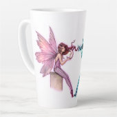 Flüstermond Twins Rosa und Türkis Fairies Milchtasse (Linke Ecke)