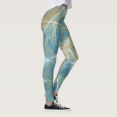 Flüstern-3D-Abstraktes Fraktal Leggings (Rechts)