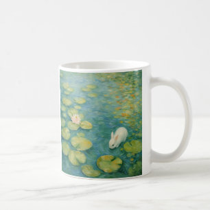 Flüstern am Seerosenteich – White Rabbit Tasse