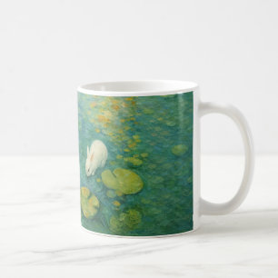 Flüstern am Seerosenteich – White Rabbit Tasse