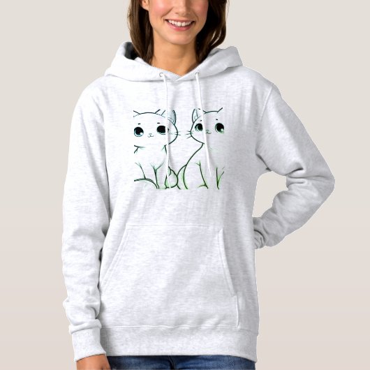 Flüstern auf dem Matcha-Feld Hoodie (Vorderseite)