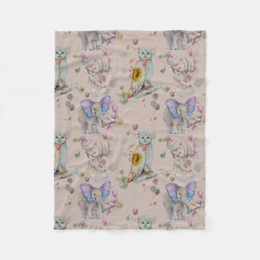 Flüstern aus Forrest Baby Fleece Blanket (Vorderseite)