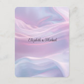 Flüstern aus Seide: Träume pastellfarbene Wellen R Begleitkarte (Rückseite)