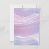 Flüstern aus Seide: Träume pastellfarbene Wellen R Dankeskarte (Rückseite)