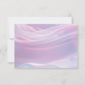 Flüstern aus Seide: Träume pastellfarbene Wellen R Dankeskarte (Rückseite)