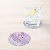 Flüstern aus Seide: Träume pastellfarbene Wellen R Untersetzer (Vor Ort)