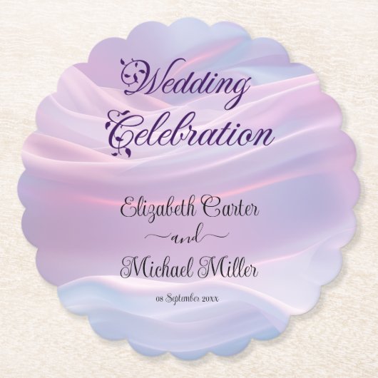 Flüstern aus Seide: Träume pastellfarbene Wellen R Untersetzer (Vorderseite)