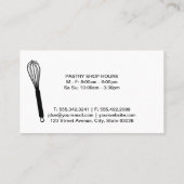 Flüstern | Bäckerei Visitenkarte (Rückseite)