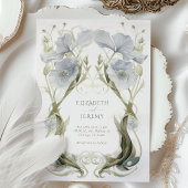 Flüstern Bluebells Jugendstil Hochzeit Einladung