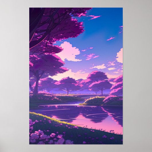 Flüstern der, Anime Landschaft Poster (Vorne)