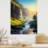 "Flüstern der Berge" Poster (Küche)