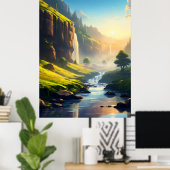 "Flüstern der Berge" Poster (Heimbüro)