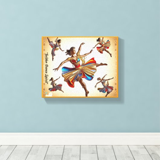 "Flüstern der Bewegung" Leinwanddruck (Insitu (Holzboden))