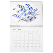Flüstern der Blüten Chinesischer Tintenblumenkalen Kalender (Jan 2026)