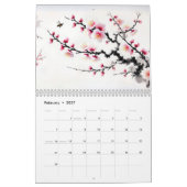 Flüstern der Blüten Chinesischer Tintenblumenkalen Kalender (Feb 2027)