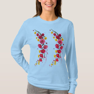 Flüstern der Blüten Mitternachtsgarten Blütenblätt T-Shirt