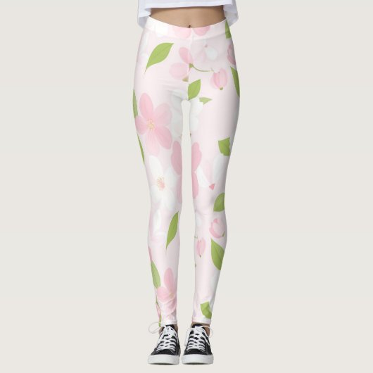 Flüstern der Blütezeit Leggings (Vorderseite)