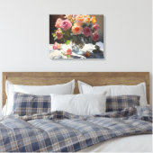 Flüstern der Elegance: Eine blumenreiche Ode Leinwanddruck (Insitu (Schlafzimmer))