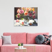 Flüstern der Elegance: Eine blumenreiche Ode Leinwanddruck (Insitu (Wohnzimmer))
