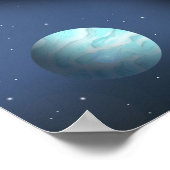 Flüstern der endlosen Galaxie. Poster (Ecke)