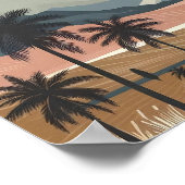 Flüstern der Erde: Ein Minimalistischer Berg von B Poster (Ecke)