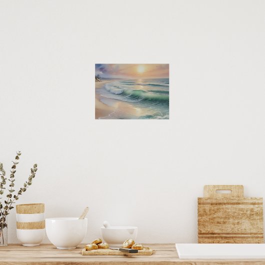 "Flüstern der Flut" Poster (Küche)