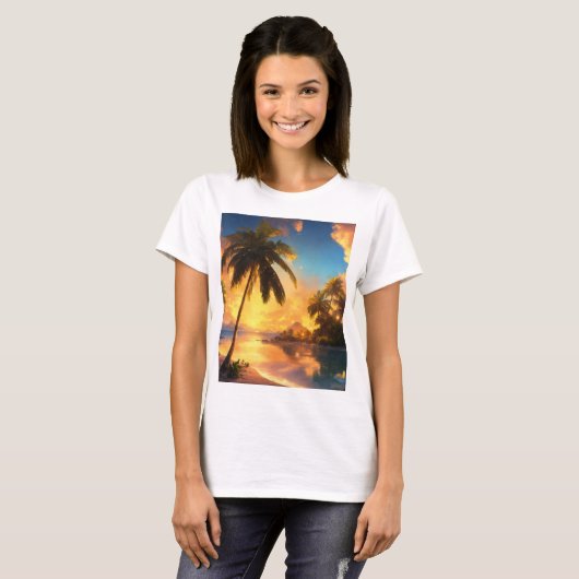 Flüstern der Gezeiten: Ein Küstentraum T-Shirt (Vorne ganz)