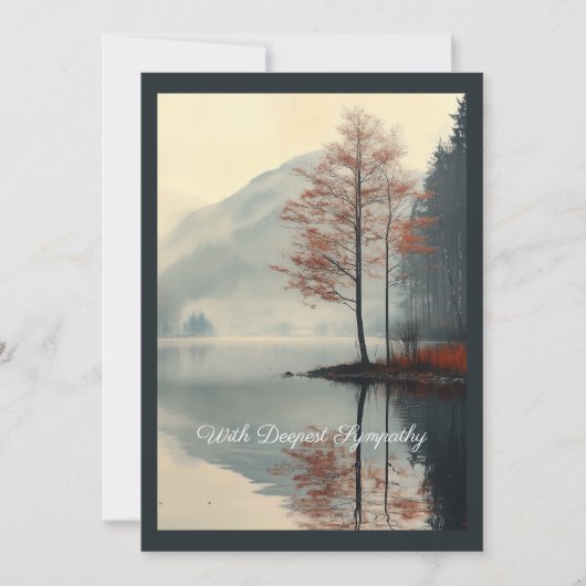 Flüstern der Herbstreflektion Einladung (Vorderseite)