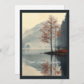 Flüstern der Herbstreflektion Einladung (Vorne/Hinten)